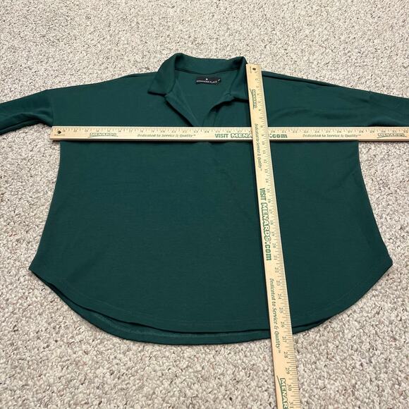 Tuckernuck Pomander Place Easy Polo in Jaguar Green XS/S - Picture 7 of 9